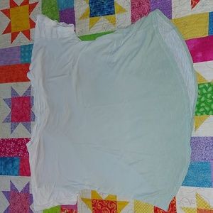 Maurices 24/7 Ombre Tee Top White Green Fade Plus Size 0X